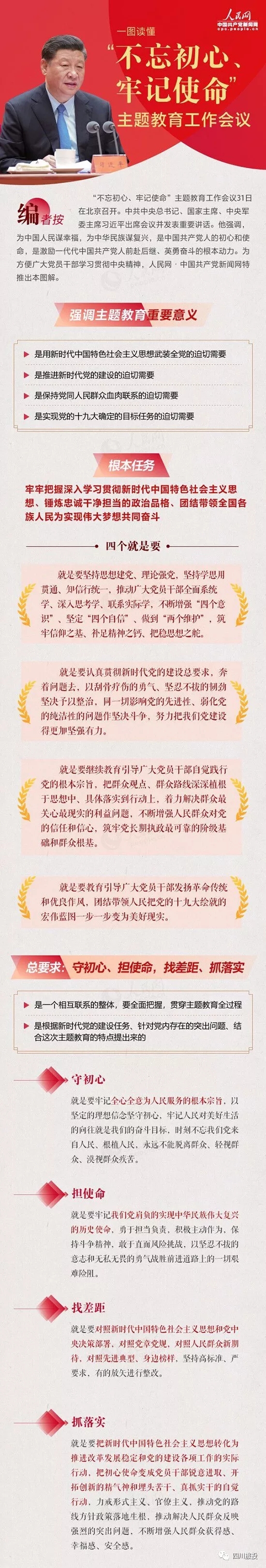 不忘初心、牢记使命| 一图读懂“不忘初心、牢记使命”主题教育工作会议